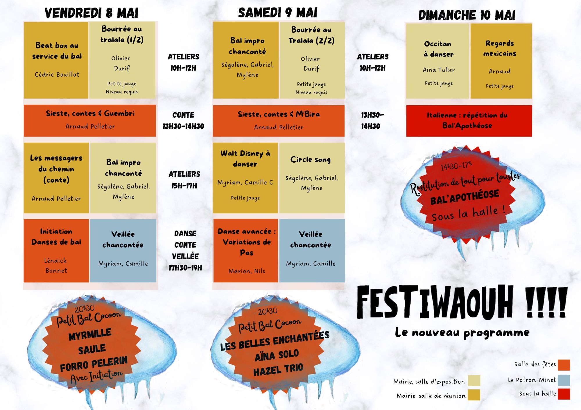 NOUVEAU PROGRAMME FESTIWAOUH